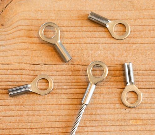 RVS oogje 6mm voor 2mm kabel - 304 RVS bevestiging, Doe-het-zelf en Verbouw, IJzerwaren en Bevestigingsmiddelen, Verzenden