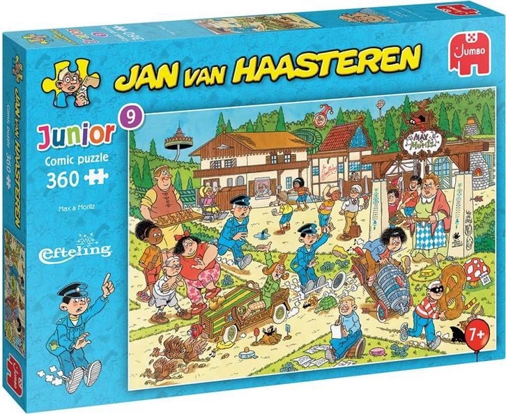 Jan van Haasteren - Junior Efteling Max & Moritz Puzzel (360, Hobby en Vrije tijd, Denksport en Puzzels, Nieuw, Verzenden