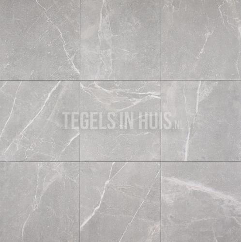 Vloertegel / wandtegel toulouse parel grijs 60x60, Doe-het-zelf en Verbouw, Tegels, Vloertegels, Nieuw, 10 m² of meer, Keramiek
