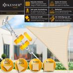 KESSER® Schaduwdoek 3x3x3m - Zonnezeil - Driehoek - Waterafs, Verzenden, Zo goed als nieuw