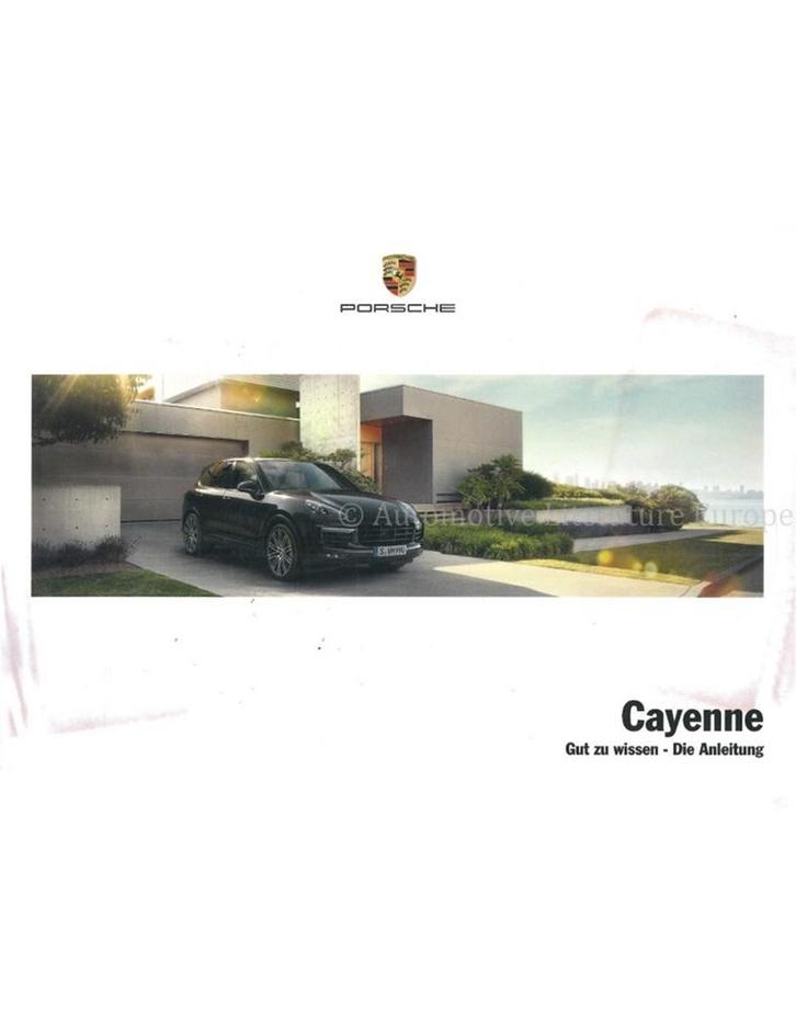 2018 PORSCHE CAYENNE INSTRUCTIEBOEKJE DUITS, Auto diversen, Handleidingen en Instructieboekjes