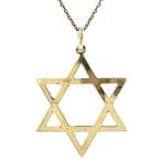 Gouden vintage Davidster hanger 14 krt, Sieraden, Tassen en Uiterlijk, Kettinghangers, Ophalen of Verzenden, Nieuw
