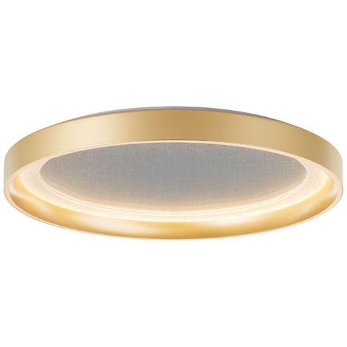 Moderne plafonnière goud, Nourdin, 19W, 3000K LED, Huis en Inrichting, Lampen | Plafondlampen, Nieuw, Stof, Ophalen of Verzenden