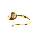 18 Krt. Gouden armband met barok parel en diamant; 0,03 c..., Sieraden, Tassen en Uiterlijk, Gebruikt, Overige kleuren, Ophalen of Verzenden