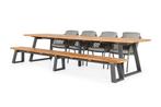 Suns Nappa eetset carbon grey met Tomar tafel |, Ophalen of Verzenden, Nieuw