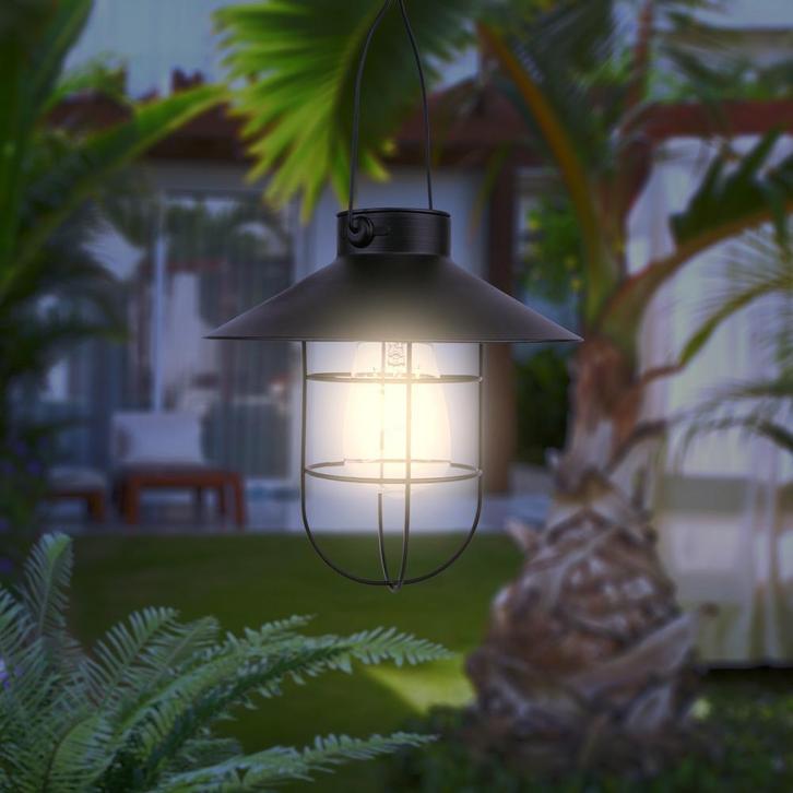 Solar hanglamp buiten &#39;Harper&#39; - Op zonne-energie, Tuin en Terras, Buitenverlichting, Waterbestendig, Led, Zonne-energie