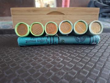 Nederland. 6 x muntrol 5 gulden 2000 EK, 2000, 1999, 1998, beschikbaar voor biedingen