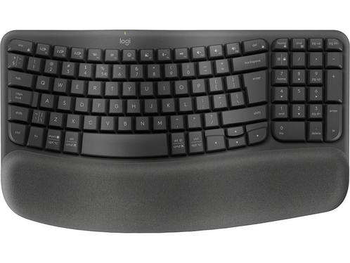 Logitech Wave Keys - Draadloos Toetsenbord - Ergonomisch -, Huis en Inrichting, Woonaccessoires | Overige, Zo goed als nieuw, Verzenden