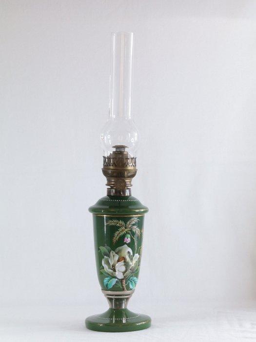 Lamp - Porselein - Oude olielamp, Antiek en Kunst, Curiosa en Brocante