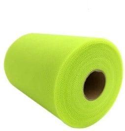 Lint Tule C30 Groen fruit 15 cm rol 22 meter, Hobby en Vrije tijd, Knutselen, Nieuw, Ophalen of Verzenden