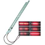 LED Knight Rider strip - ROOD - 30 cm - 12 volt, Ophalen of Verzenden
