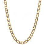 Bicolour gouden collier fantasie 51 cm 14 krt, Ophalen of Verzenden, Nieuw