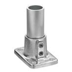 Buiskoppeling Voetplaat Rechthoekig Ø 27 mm Aluminium, Verzenden, Nieuw