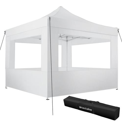 Opvouwbaar tuinpaviljoen 3x3m met 4 zijdelen - wit, Tuin en Terras, Partytenten, Verzenden