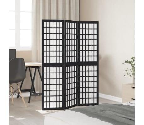 Zwarte Roomdivider | Retourdeal | Kamerscherm met 3 Panelen, Huis en Inrichting, Woonaccessoires | Kamerschermen, Nieuw, Ophalen of Verzenden