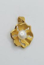 Medaille hanger - 19.2 kt. Geel goud Parel