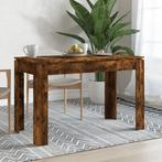 vidaXL Eettafel 120x60x76 cm bewerkt hout gerookt, Huis en Inrichting, Tafels | Eettafels, Verzenden, Nieuw