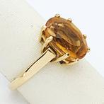 Ring - 18 karaat Geel goud - 3.00ct. tw. Citrien, Nieuw