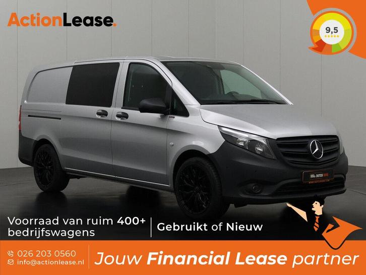 Mercedes Vito Bestelbus L2 H1 2022 Diesel Automaat, Auto's, Mercedes-Benz, Dealer onderhouden, Te koop, Zwart, Automaat, Financial lease
