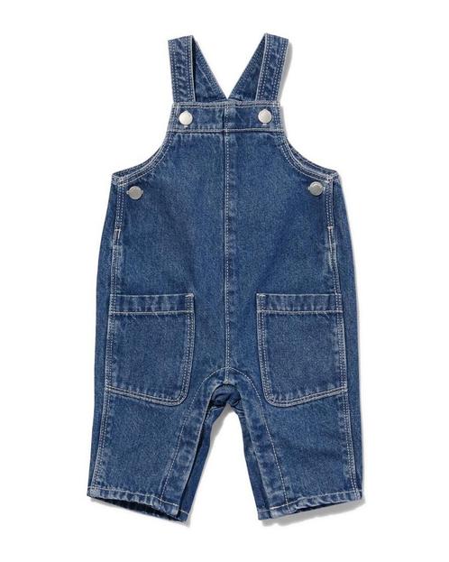 HEMA Baby jumpsuit denim donkerblauw, Kinderen en Baby's, Babykleding | Overige, Nieuw, Verzenden