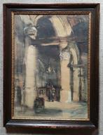 Han van Meegeren (1889-1947) - Kerkinterieur verso Staand