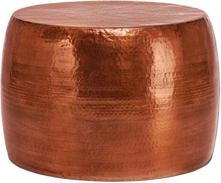 Salontafel rond - Ø 53x41 cm - Koper - WOMO-DESIGN •, Huis en Inrichting, Tafels | Salontafels, Zo goed als nieuw, Verzenden