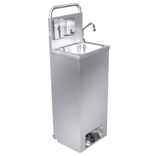 GGM Gastro | Mobiele handwasbak - RVS - met | HWBP4312PS, Huis en Inrichting, Keuken | Textiel, Overige kleuren, Overige typen