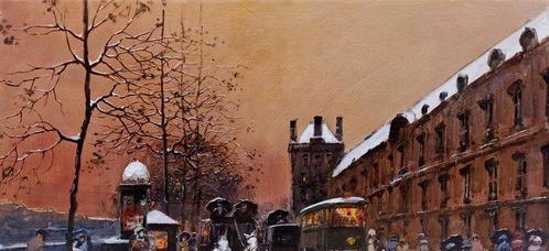Francesco Tammaro (1939) - Snow in Paris, Antiek en Kunst, Kunst | Schilderijen | Klassiek