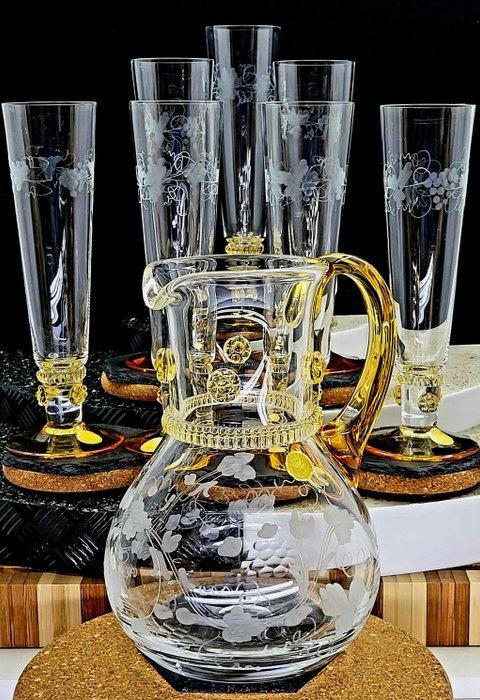 |- (7+1) x *Exklusives Theresienthal Glashütte (Germany)* -, Antiek en Kunst, Antiek | Meubels | Tafels