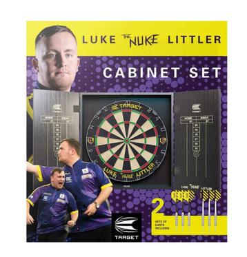 Target Luke Littler Dart Board Cabinet Set (Darten) beschikbaar voor biedingen