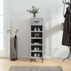 vidaXL Schoenenkast 30x35x105 cm bewerkt hout betongrijs, Huis en Inrichting, Kasten | Overige, Verzenden, Nieuw