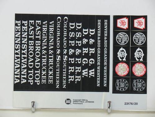 LGB Stickervel 005 (Toevoegingen, Locs en Wagons), Hobby en Vrije tijd, Modeltreinen | Overige schalen, Overige typen, Nieuw, LGB