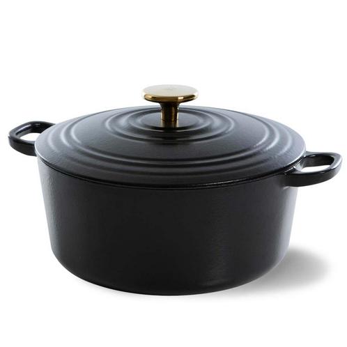 Bourgogne Stoofpot - Pitch Black - 24 cm, Huis en Inrichting, Keuken | Potten en Pannen, Verzenden