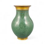 Royal Copenhagen - Vaas - Porselein - Groene craquele-vaas -