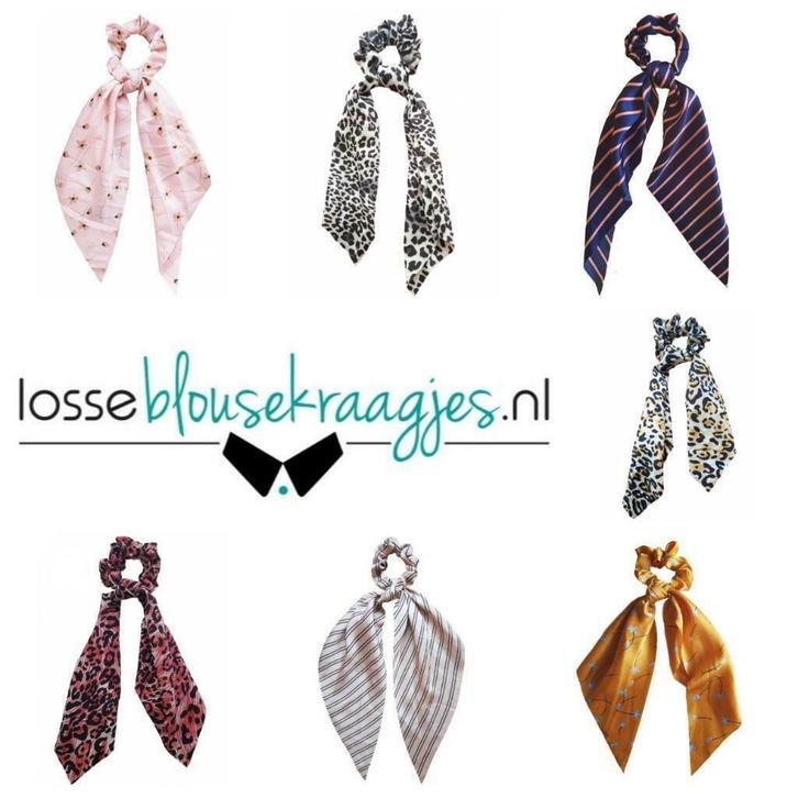 DIVERSE Scrunchies met lint/ sjaal scrunchie- bow scrunchies, Sieraden, Tassen en Uiterlijk, Uiterlijk | Haarverzorging, Haarspeld