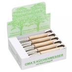 RÖR Solingen Schilmesje Krom Hout - RVS - Omas Keukenmes.., Ophalen of Verzenden, Nieuw