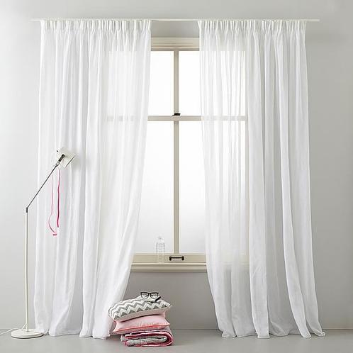Transparant gordijn 150x295, Huis en Inrichting, Woonaccessoires | Wandplanken en Boekenplanken, Verzenden