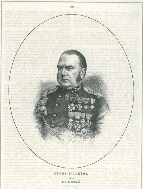 Portrait of Francois Dunkler sr., Antiek en Kunst, Kunst | Etsen en Gravures