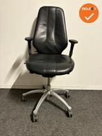 RH Logic 400 XL  - Met bestaande zwart leren bekleding - Gri, Werkplek, Ophalen of Verzenden, Gebruikt, Stoel