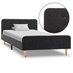 vidaXL Bedframe jute donkergrijs 90x200 cm, Huis en Inrichting, 90 cm, Eenpersoons, Verzenden, Nieuw