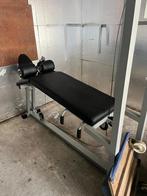 Technogym leg curl lowerback schijvenrek veiling, Sport en Fitness, Fitnessmaterialen, Gebruikt