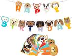 Honden letter banner Happy Birthday, Verzenden, Nieuw