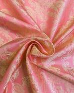 Luxe Jacquard Voering Roze/Goud, Nieuw
