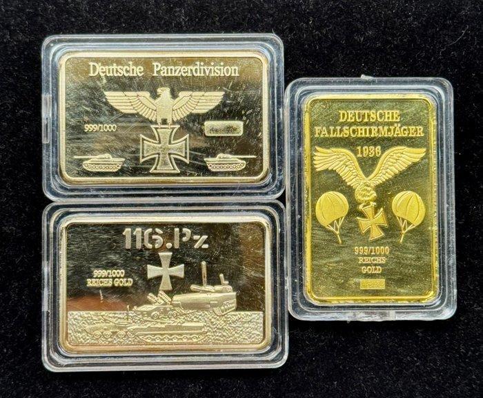 Themacollectie - Herdenkingsverzameling van 3 Deutschmarine, Antiek en Kunst, Curiosa en Brocante