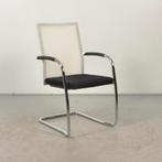 Vergaderstoel Frontseat - Zwart - Wit mesh rugleuning, Huis en Inrichting, Bureaustoelen, Ophalen of Verzenden, Nieuw