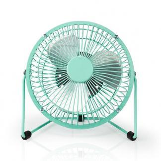 USB ventilator | Nedis | Ø 15 cm (360° draaibaar, Turquoise), Witgoed en Apparatuur, Airco's, Nieuw, Verzenden