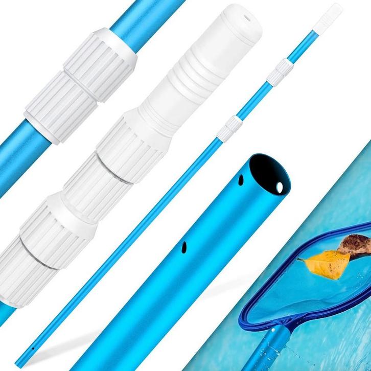 Telescopische stang voor Zwembadnet - Verstelbaar 1,20m-3,60, Tuin en Terras, Veegmachines, Zo goed als nieuw, Verzenden