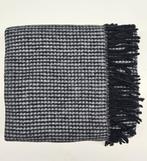 Exclusieve grote plaid in meng katoen zwart en lichtgrijs, Antiek en Kunst