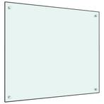 vidaXL Spatscherm keuken 70x60 cm gehard glas wit, Huis en Inrichting, Keuken | Keukenbenodigdheden, Verzenden, Nieuw