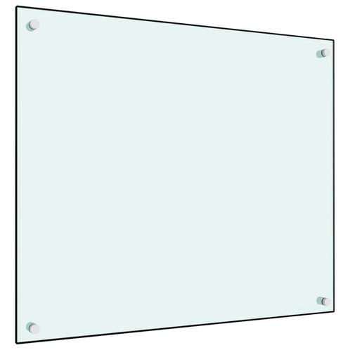 vidaXL Spatscherm keuken 70x60 cm gehard glas wit, Huis en Inrichting, Keuken | Keukenbenodigdheden, Nieuw, Verzenden